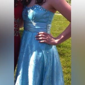 Masquerade | Strapless Glitter Prom Dress | Worn Once, Like New!